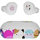 iJoy Squishmallows Bluetooth Earbuds with Charging Case- Wireless Headphones with Built-in Mic + Up to 30 Hours Playtime – Squishmallows Gifts for Girls, Boys, Women, Men and All Squish Squad Fans