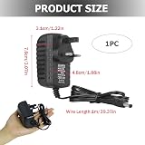 Pennle 12V 3A Power Adapter UK Plug 5.5x2.1mm 100-240V Lead Cable 1m view 2