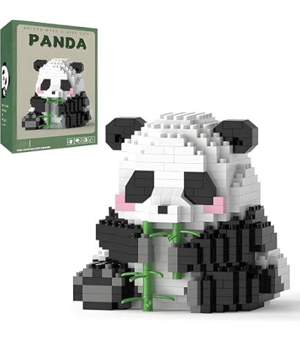 Amazon.com: QISIHOUTING Mini Panda Building Blocks- 504pcs, Mini