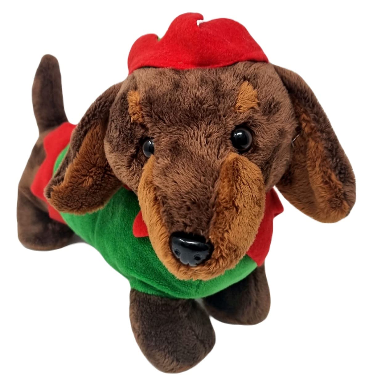 PMS Elf Weiner Sausage Dog Festive Plush Soft Toy 12