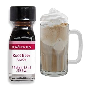 LorAnn Super Strength Root Beer Flavor, 1 dram bottle (.0125 fl oz - 3.7ml)