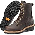 Carolina Elm 8” Logger Work Boots for Women - Rugged Leather Upper, Pillow Cushion Footbed, and Welted Oil- and Slip-Resistant Outsole, EH Rated