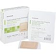 McKesson Hydrocellular Foam Dressings, Sterile, Silicone Adhesive with Border, Dimension 3 in x 3 in, Pad 1 4/5 in x 1 4/5 in, 10 Count, 1 Pack
