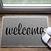 ANKO PVC Super Absorbent Outdoor Welcome MAT(30x18 inches) – Non-Slip Net Backing, Heavy Duty, Waterproof, Easy Clean, Low Profile Mat for Entry, Dust Trapper, Eco-Friendly