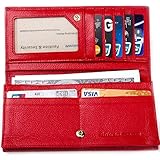 Womens Synthetic Leather RFID Blocking Wallet, Ladies Slim RFID Billfold, Black