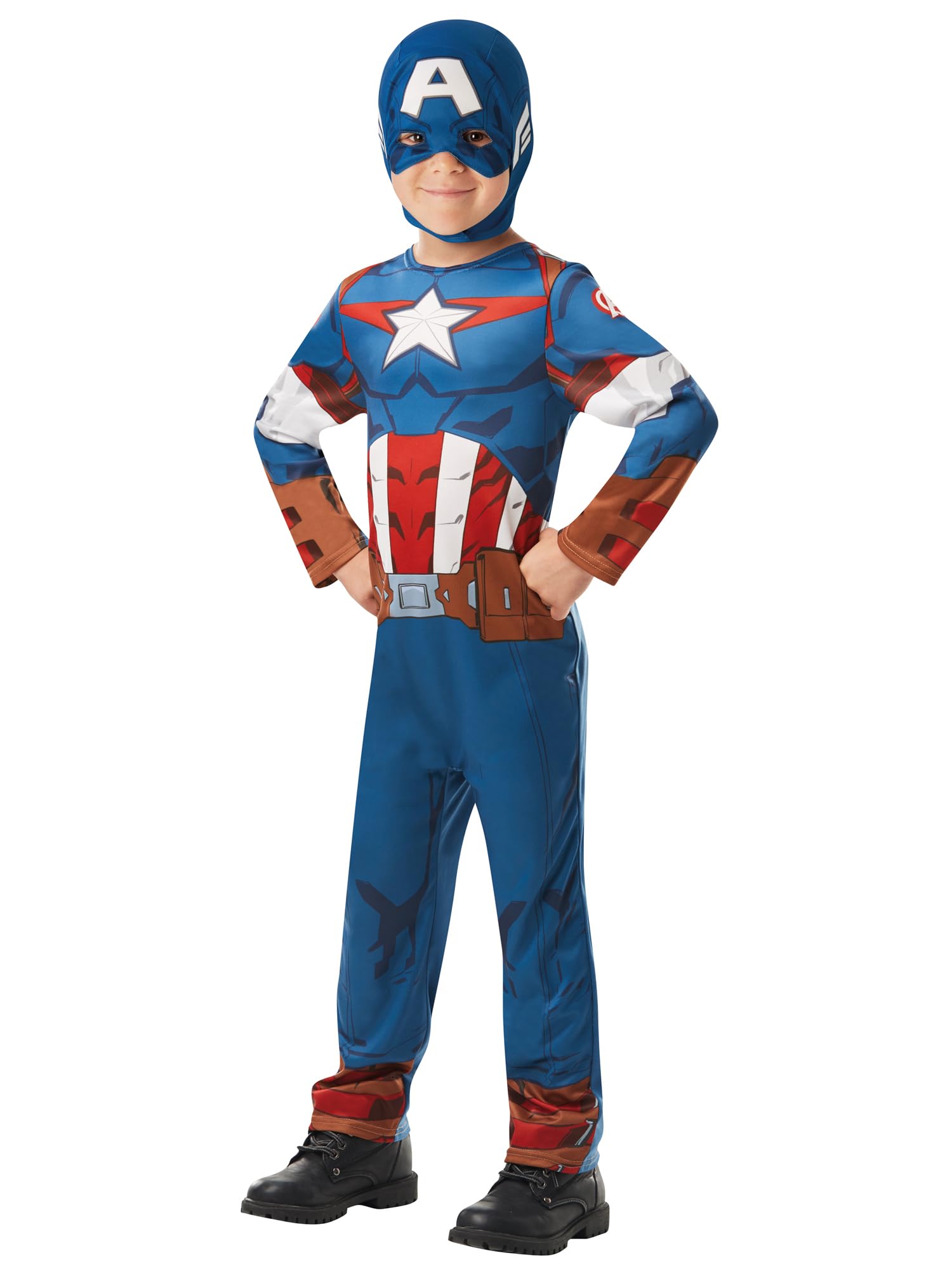 Rubies 640888 9-10 Marvel Avengers Captain America Classic Costume, Boys, One Size Halloween