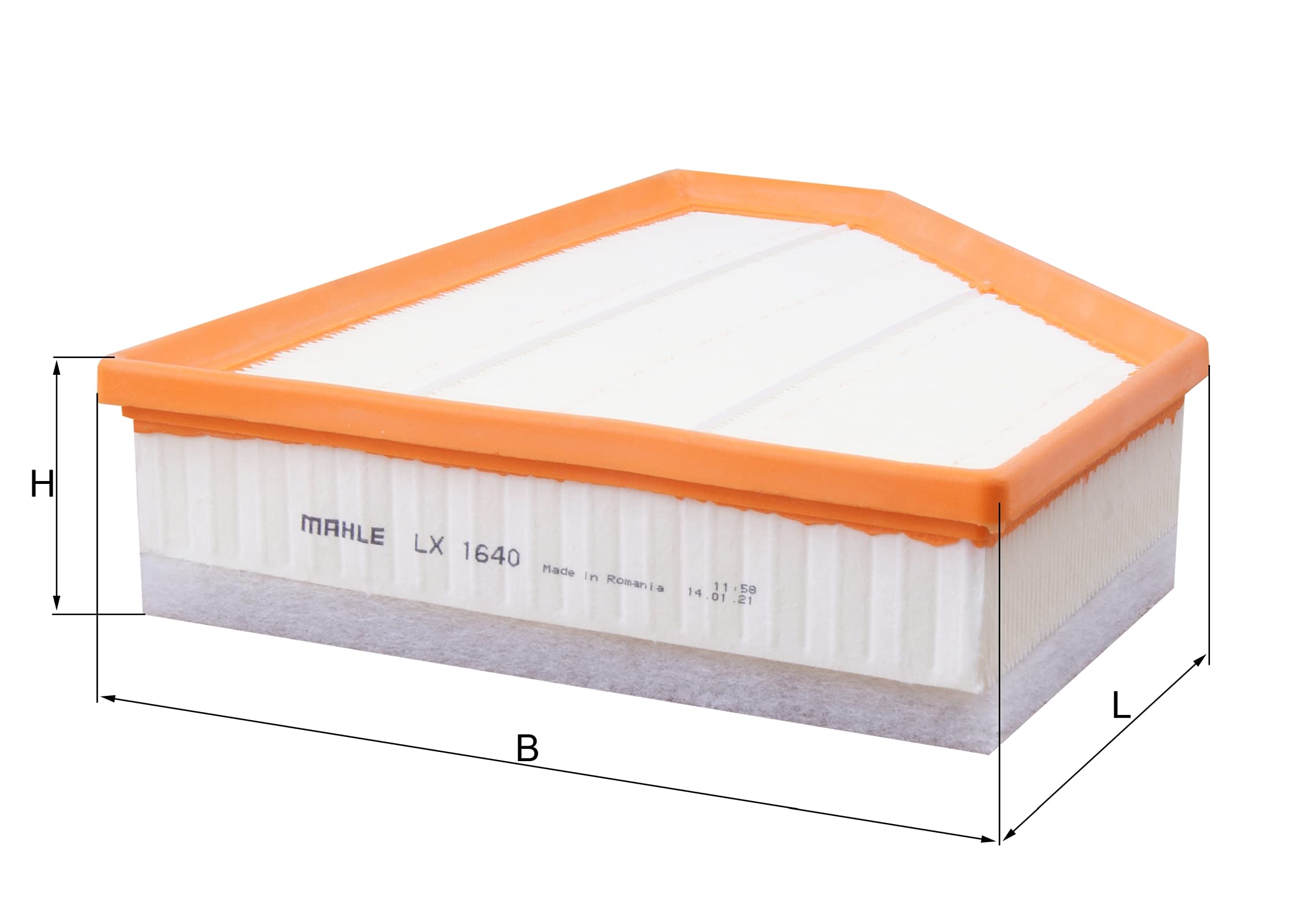 MAHLE LX 1640 - Air Filter Car - Engine