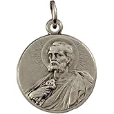 I G J Saint Peter The Apostle Silver Medal - The Patron Saints Medals