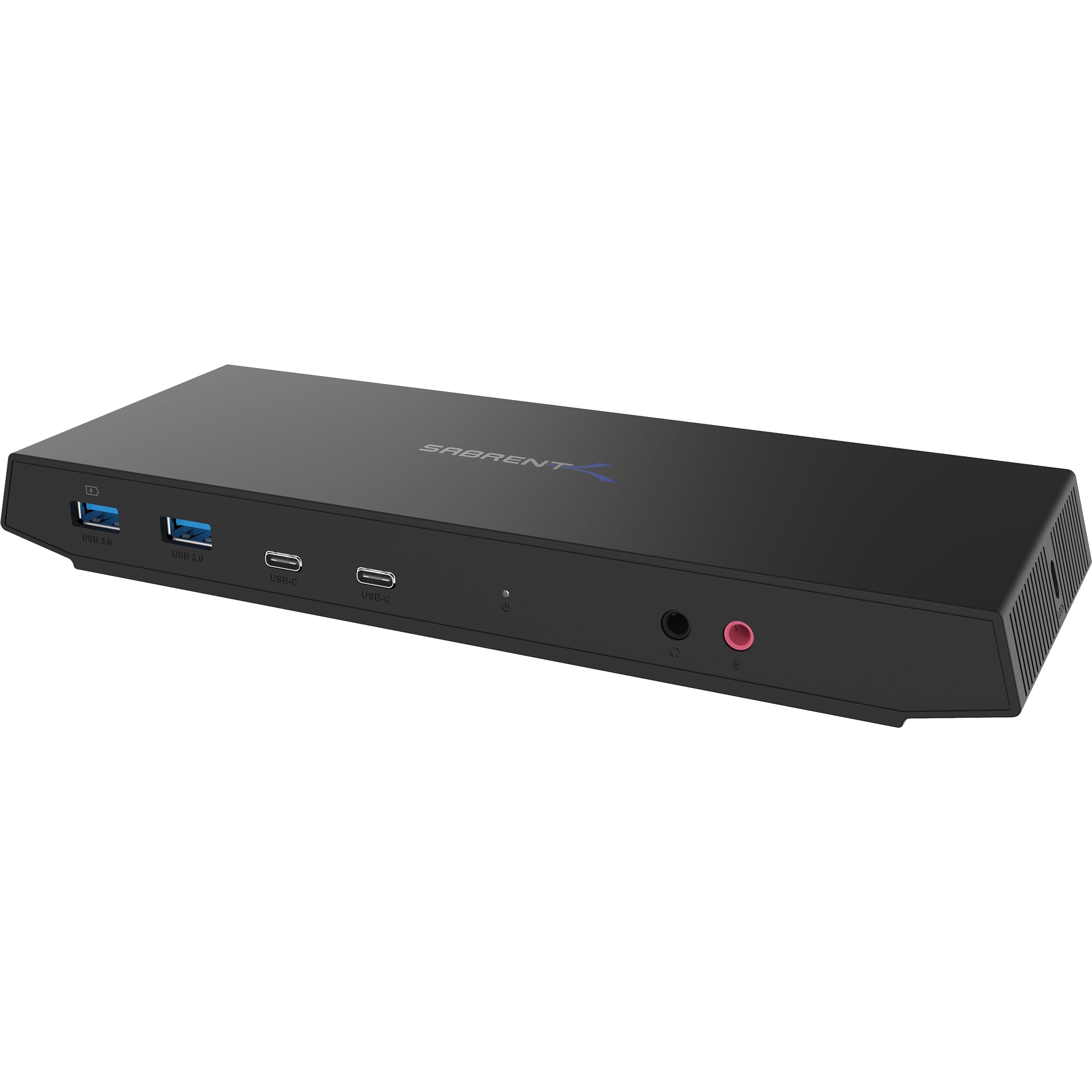 SABRENT USB-C Docking Station with Ethernet, DisplayLink Dual 4K, Power Delivery, HDMI + DisplayPort, 6 USB Ports, Audio, Universal Laptop Dock (DS-WSPD)