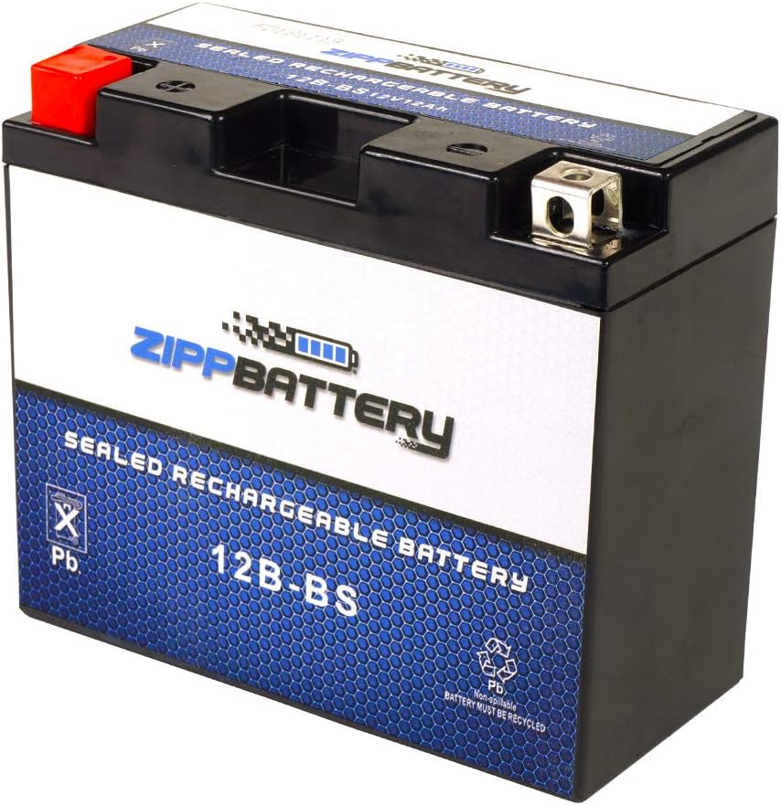 Chrome Battery 12BBS Sealed AGM Motorcycle Battery (YT12BBS High Performance Maintenance