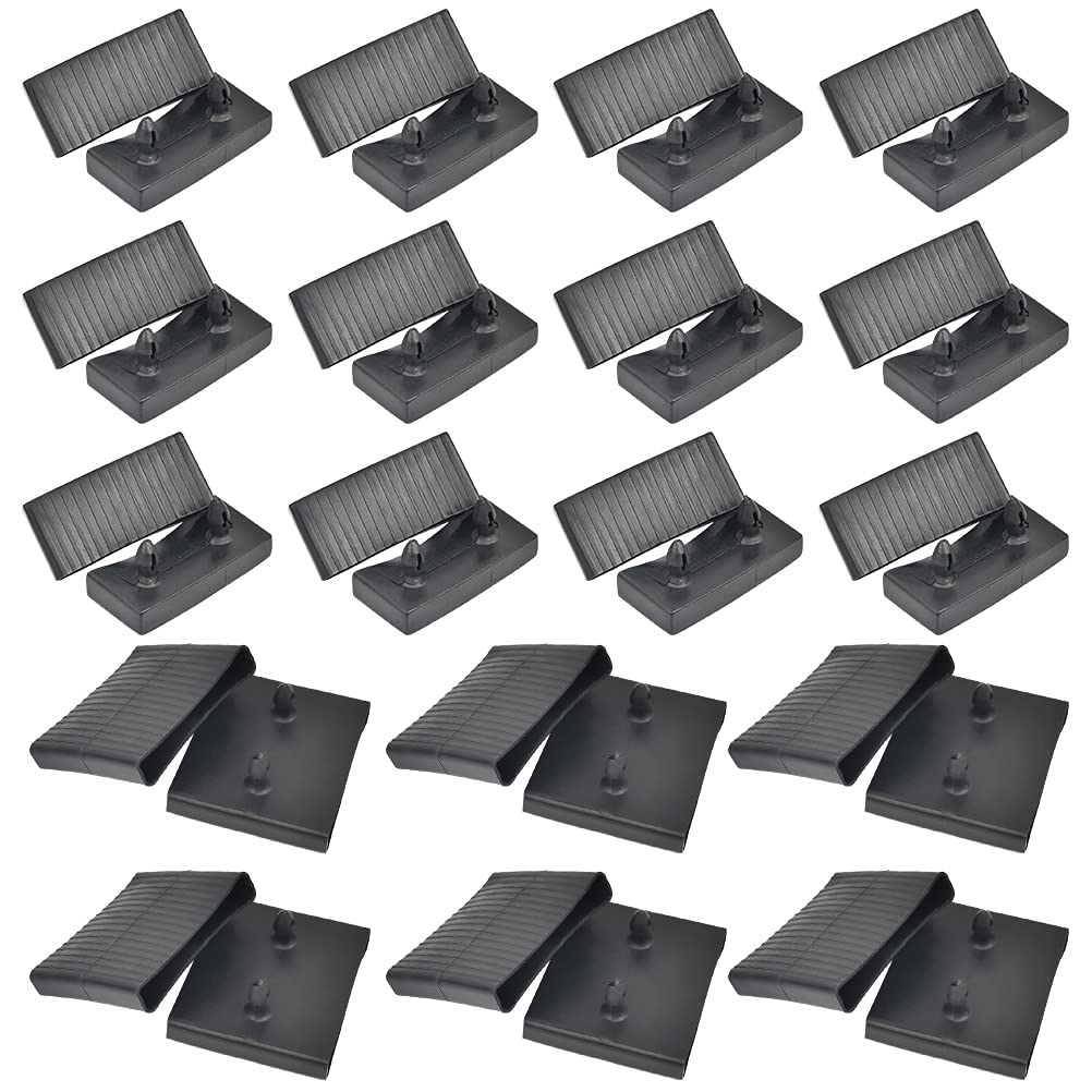 "N/A" 36 pcs Bed Slat Centre Caps Holders, Slat Bracket Cover,Replacement Plastic Bed Slat Holders Kits Bundles,for Single and Double beds，Connector Accessories,Black Replaceable Bed Support Set