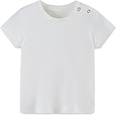 FITFIFTH POD Baby Multicolor Short Sleeve T-Shirt Tee Summer Solid 100% Cotton Basic Clothes