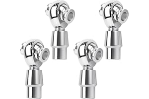 Noliven 4 PCS 3/4'' Heim Joints Rod End Kit, 2 Set Left Hand Thread Heim Joint, 2 Set Right Hand Thread Joint, Installation W