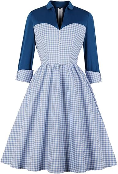 vintage plaid dress