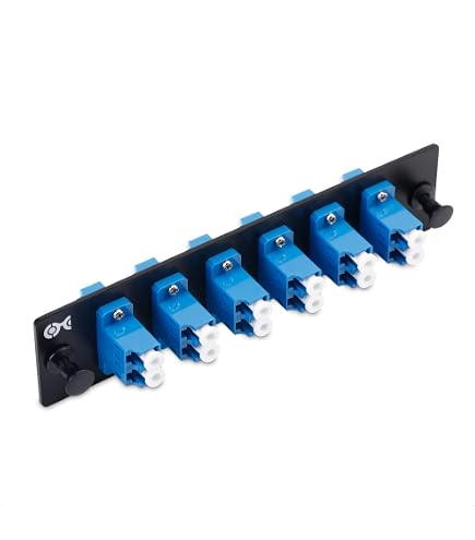 Panneau De Brassage Fibre LGX - 12 Ports LC Duplex (bleu) - Compatible Mono/multimode 1.25G/10G - Lot De 2