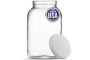FastRack 1 Gallon Glass Wide-mouth Jar, Clear, 1GKJ