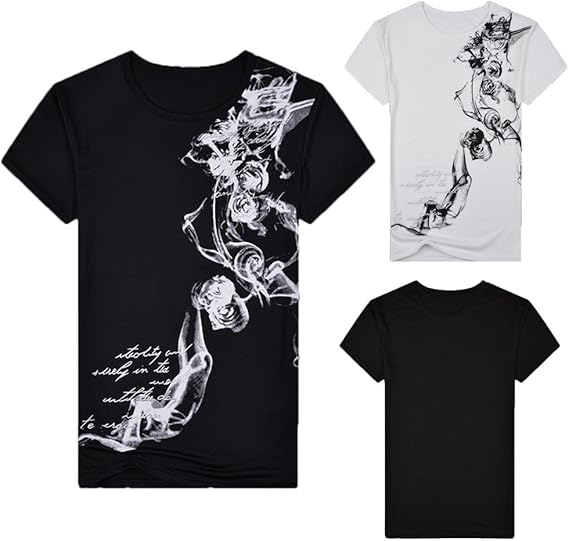Amazon.com: Hmlai Clearance Men's Casual Graphic Fashion Printed Short Sleeve Slim Fit Pullover 