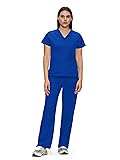 floralhue Scrubs for Women, V-Neck Scrubs Top