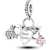 Hapour 925 Sterling Silver Charms for Charm Bracelets Necklace European Jewelry Pendant Beads Charm for Women Mom