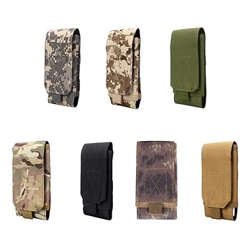 DProcZCPhone Bag Tactical Outdoor Sports Belt Loop Cover Magic Tape Oxford Cloth Pouch - Digital Desert 6 inchPouch