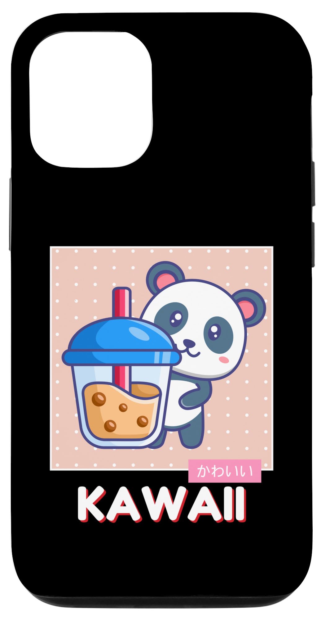 iPhone 14 Boba Tea Cute Kawaii Panda Bear Bubble Tea Kawaii Aesthetic Case