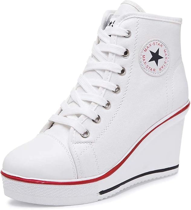 amazon high heel sneakers