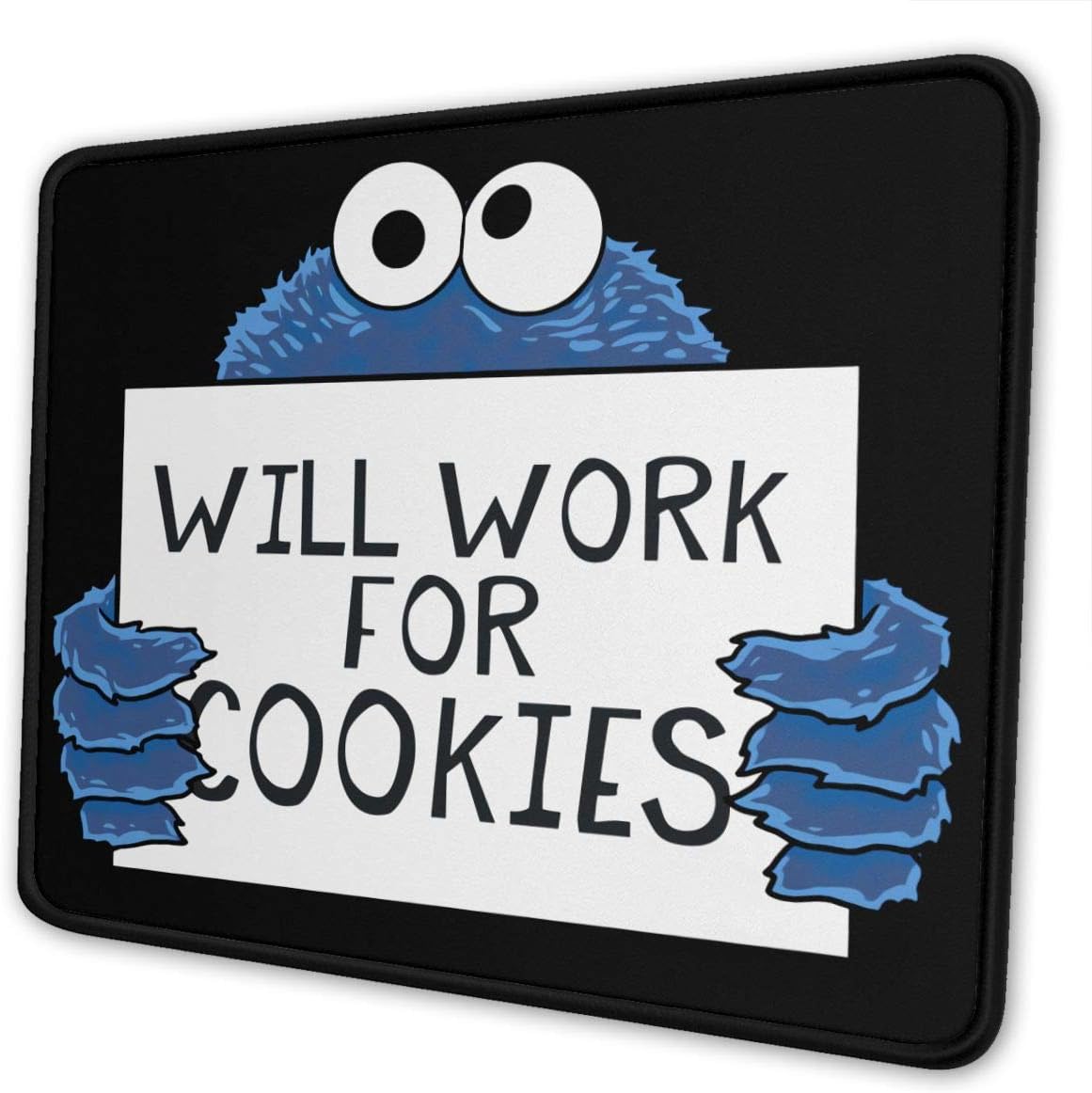 Monsters Who Love Cookies Mouse Pad Customized Mousepad Non-Slip Rubber Base Mouse Pads for Computers Laptop Office Mouse Pad for Kids