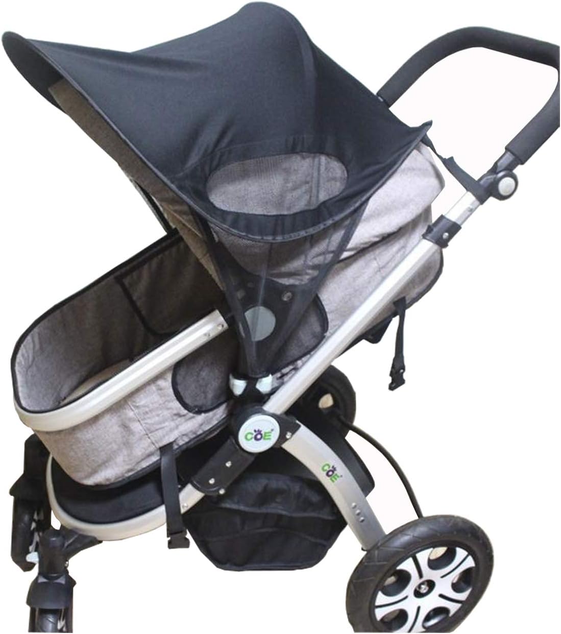 Universal Stroller Sun Shade Cover, Large Shade Maker Sun Shade Canopy UV Protection Rays Cover,Anti-UV Windproof Awning Sunshade for Stroller Pram Buggy Pushchair