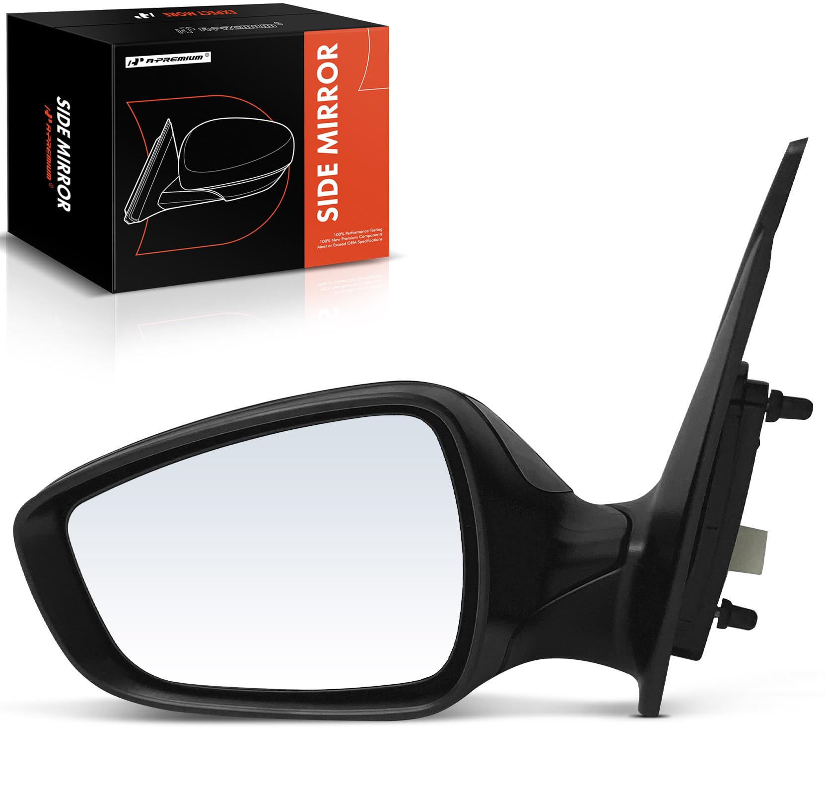 Photo 1 of A-Premium Driver Side Power Door Mirror - Compatible with Hyundai Elantra GT 2013 2014 2015 2016 2017 - Heated Manual Folding Black Outside Rear View Mirror