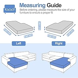 WEYOND Chaise Couch Cover L Shape Large Super