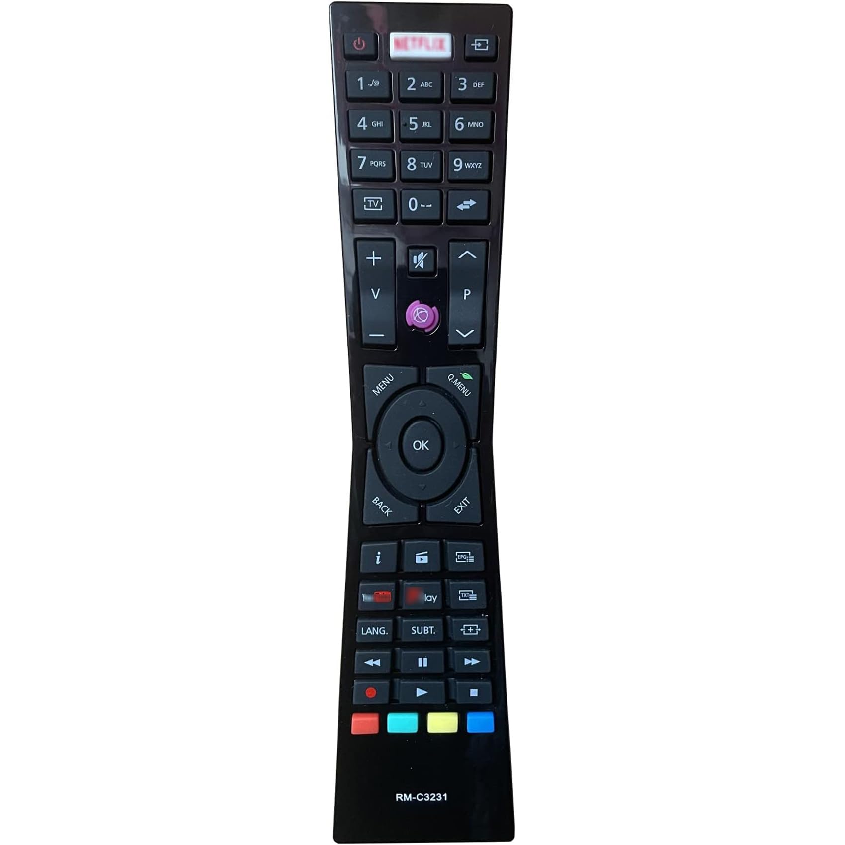 Replacement compatible for jvc rm-c3231 remote control, pre-programmed, compatible jvc remote control SMART 4K LED TV RMC3231 LT-32C670 LT-32C661 LT-24C660 LT-24C661 LT-32C660