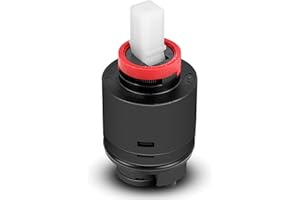 VIVEMCE N40HKC Shower Cartridge Replacement,Fit for SR SUN RISE Shower Cartridge,Black 40mm Shower Faucet Cartridge,for Tub/Shower Faucet, Shower Mixer Valve, Ceramic Shower Single Lever