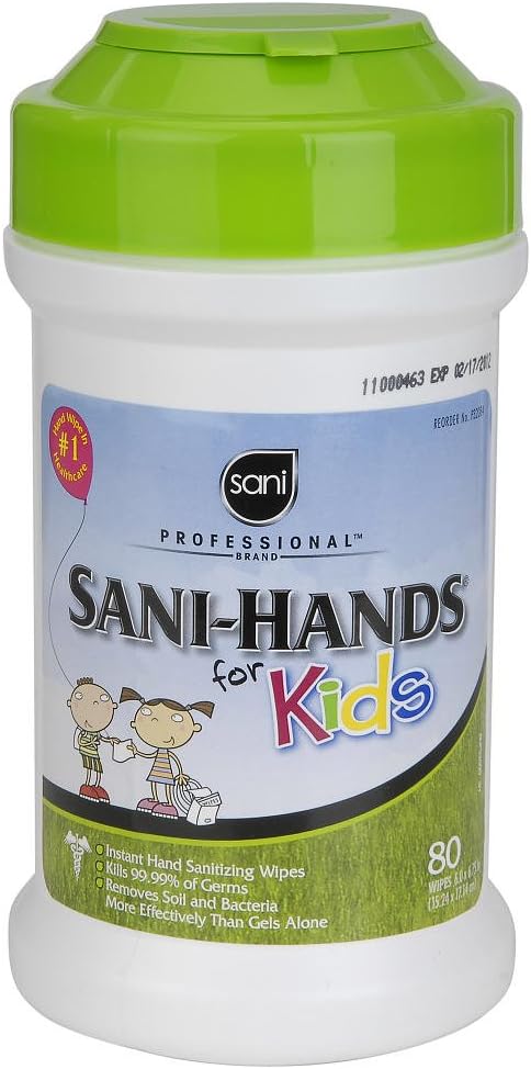 Sani hands instant sanitizer wipes for kids - 80 ea