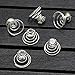 Newstarfactory Hair Accessories Rhinestones Hair Spirals Clips For Women Pack of 24
