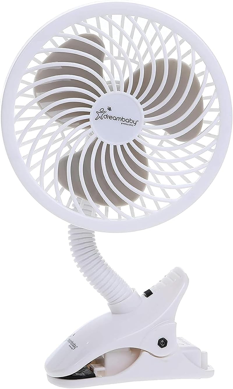 Dreambaby Deluxe EZY-Fit Clip On Fan White S