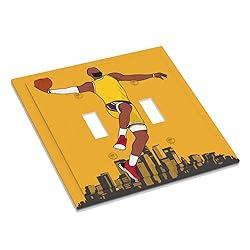 Xuejiaku Light Switch Cover Cartoon Basketball