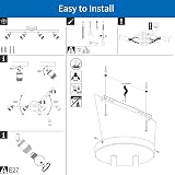 ANWIO Kitchen Lights Ceiling 4 Way E27 Adjustable Spotlight Bar Lighting view 9