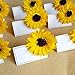 Supla 30 Pcs Fake Sunflower Artificial Small Sunflower Heads in Yellow - 3.5