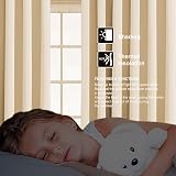 Aspire Homeware Blackout Curtains 90x90 Cream Eyelet Ready Made 2 Panel view 7