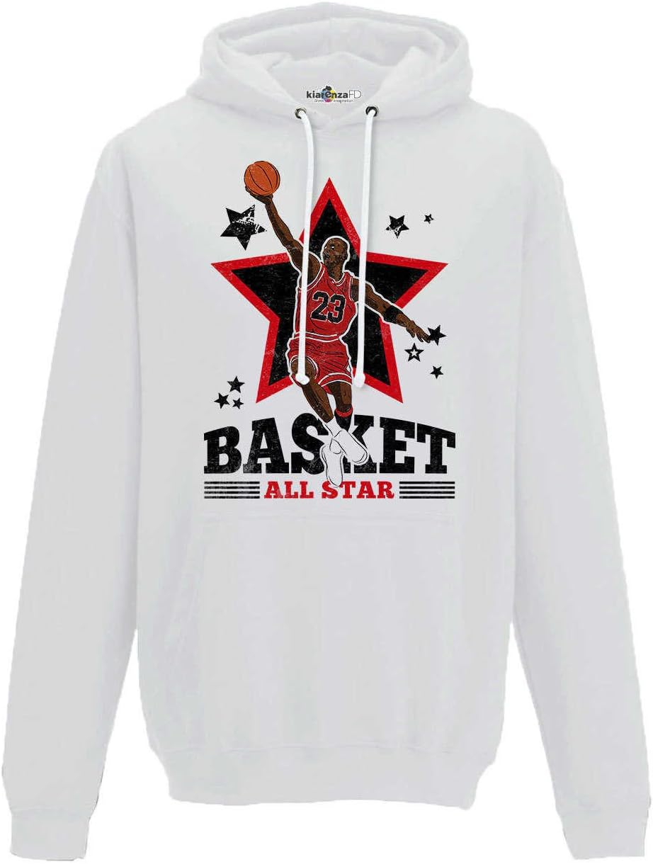 KiarenzaFD Vintage Basketball Parody Hoodie All Star His Airness 2 Men