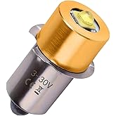Deerma LED Maglight Bulb Replacement DC 3-30V for 3-16 C&amp;D Cell 3W LED Flashlights, Brighter &amp; Longer Lifespan Than Original(1 Pack)