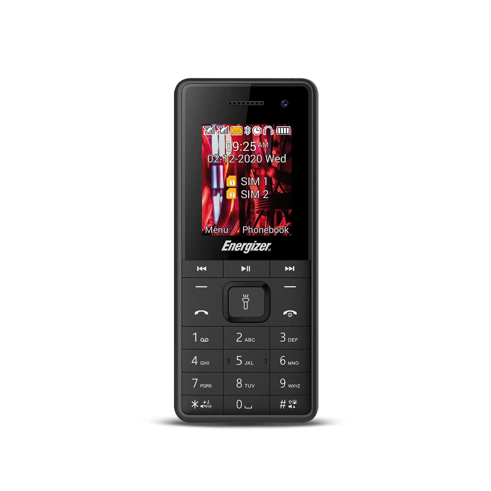 Energizer E3 Mobile Phone, Dual Sim, 4.5Hour Talk Time, Black