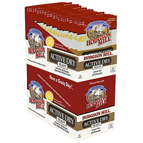 Hodgson Mill Active Dry Yeast, 0.31 Ounce (Pack of 48), More Yeast Than Most for Whole Grain