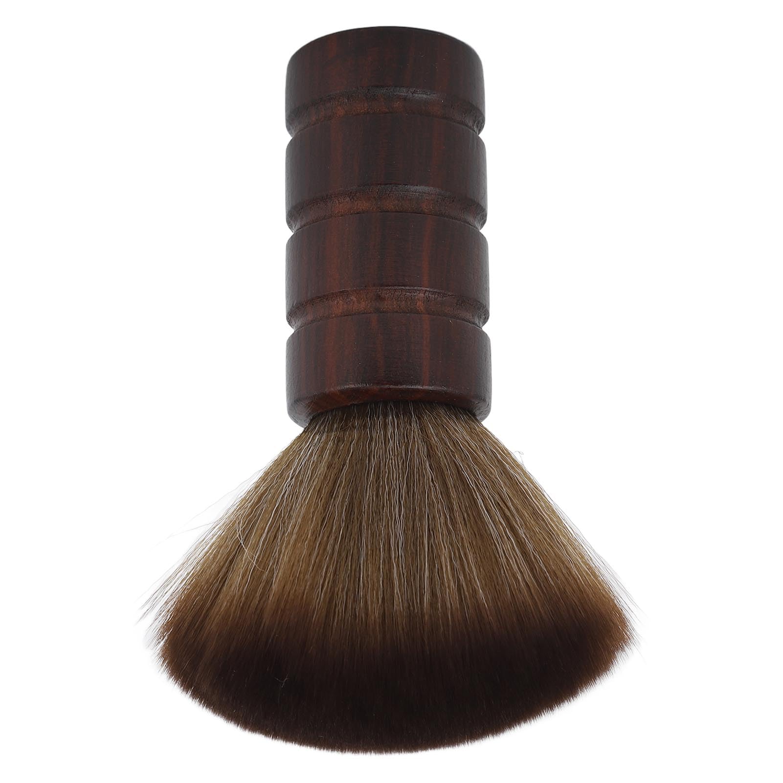 Hairdressing Neck Brush,Barber Soft Neck Duster Brush,Advanced Wooden Salon Hair Cutting Brush Neck Brush Accessory for Barber Shop or Salon,Nylon Hair Wooden Handle Face