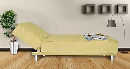 Spaces Therapy Liberty Premium Fabric Recliner Bed-(Beige)