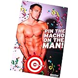 Pin the Macho on the Man Bachelorette Party Game