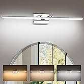 BrkNit LED Bathroom Vanity Light, Modern Bathroom Light Fixture Over Mirror (3000K/4000K/6000K, Dimmable), Vanity Light Bar w