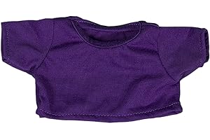 STUFFEMS TOY SHOP Purple T-Shirt Fits Most 8"-10" Webkinz, Shining Star and 8"-10" Make Your Own Stuffed Animals and Build-A-Bear