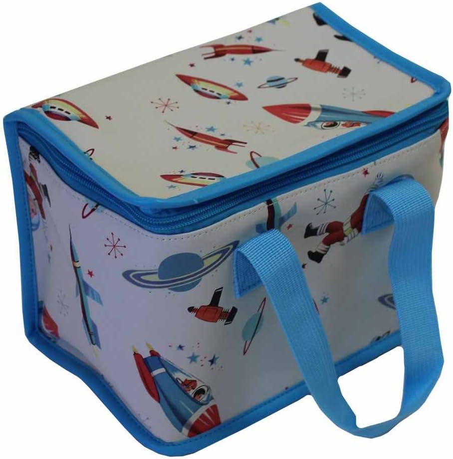 Powell Craft Kids Lunch Bags.20x12x16cm. Multicoloured (red Rocket)