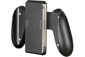TPFOON Joy-Con Comfort Grip - Metal Slides Controller Hand Grip Compatible with Switch/Switch OLED with 2 Thumb Caps